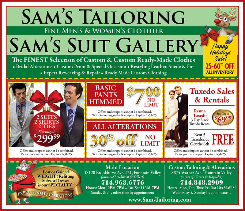 sam's tuxedo rental