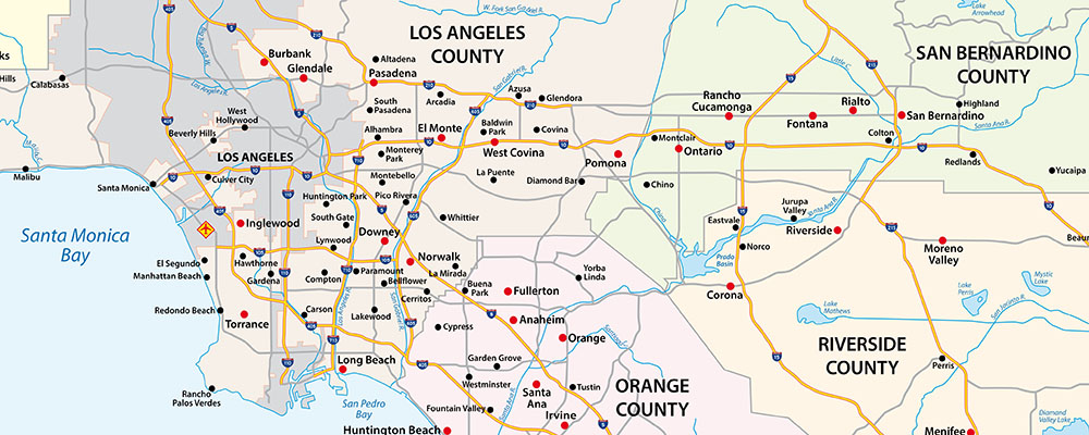 map of Los Angeles